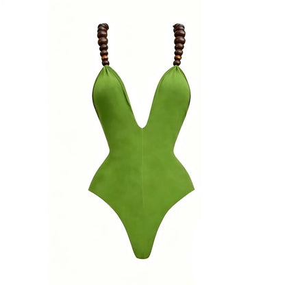 Beads 2Pcs Halter Swimsuit 2026 New Bandeau Biquini Sexy Bikini Women Swimwear Push Up Bathing Suits Female Long Skirt Beachwear