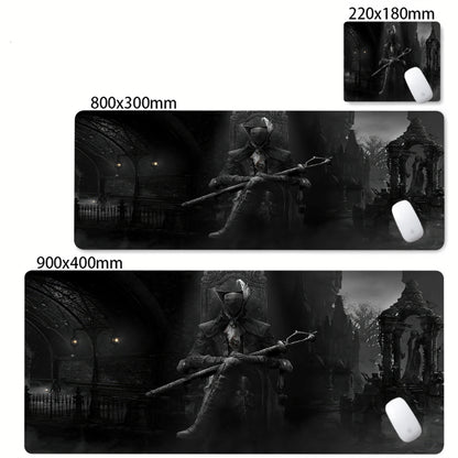 HD Printing Bloodborne Large Size Pc Mousepad Game Decoration Computer Non-slip Rubber Mouse Pad Office Keyboard Desk Mat Carpet