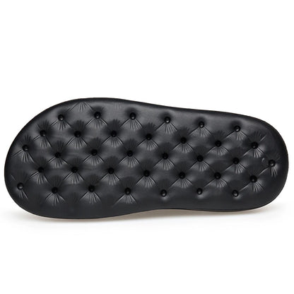 Men's Outdoor Two-Way Wear Slippers Summer Comfortable Slides Anti-Slip Soft-Soled Sandals Casual Breathable Male Beach Shoes