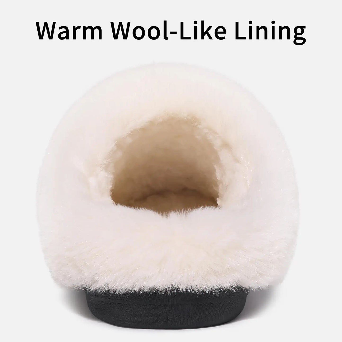 Pallene Winter Women's Fur Slippers Soft Sole Memory Foam Indoor Cotton Shoes Plush Lining Knit Slides Fluffy Men House Slippers