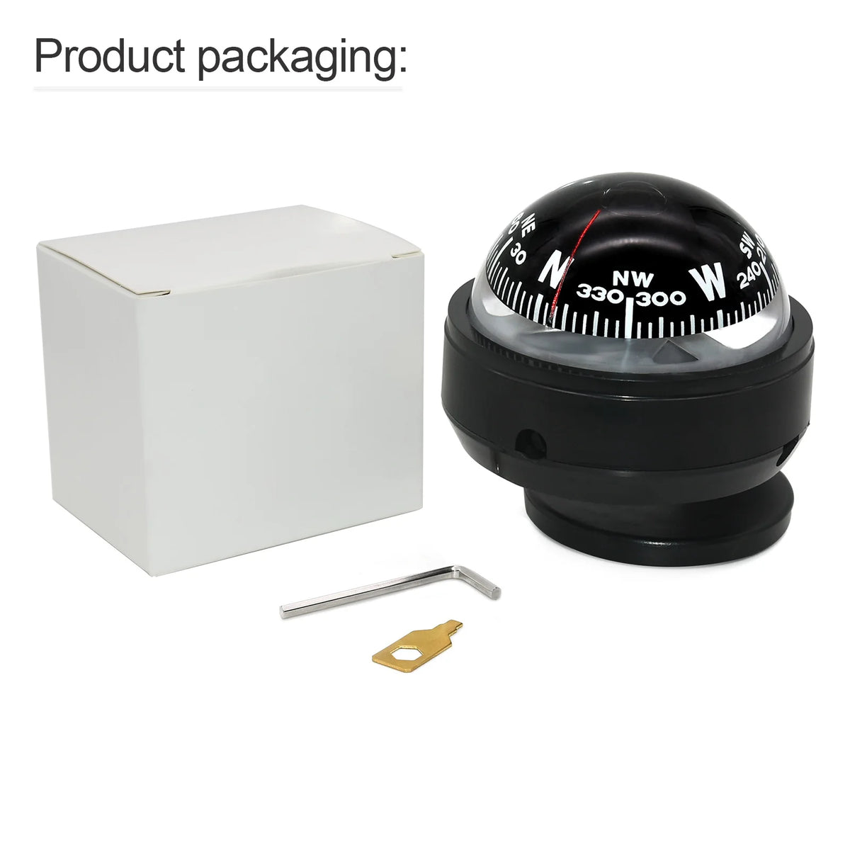 Compass Car Dashboard Dash Mounted Navigation Compass Boat Compass Navigation Tools Navigating Tools Sailing Tool for Outdoor