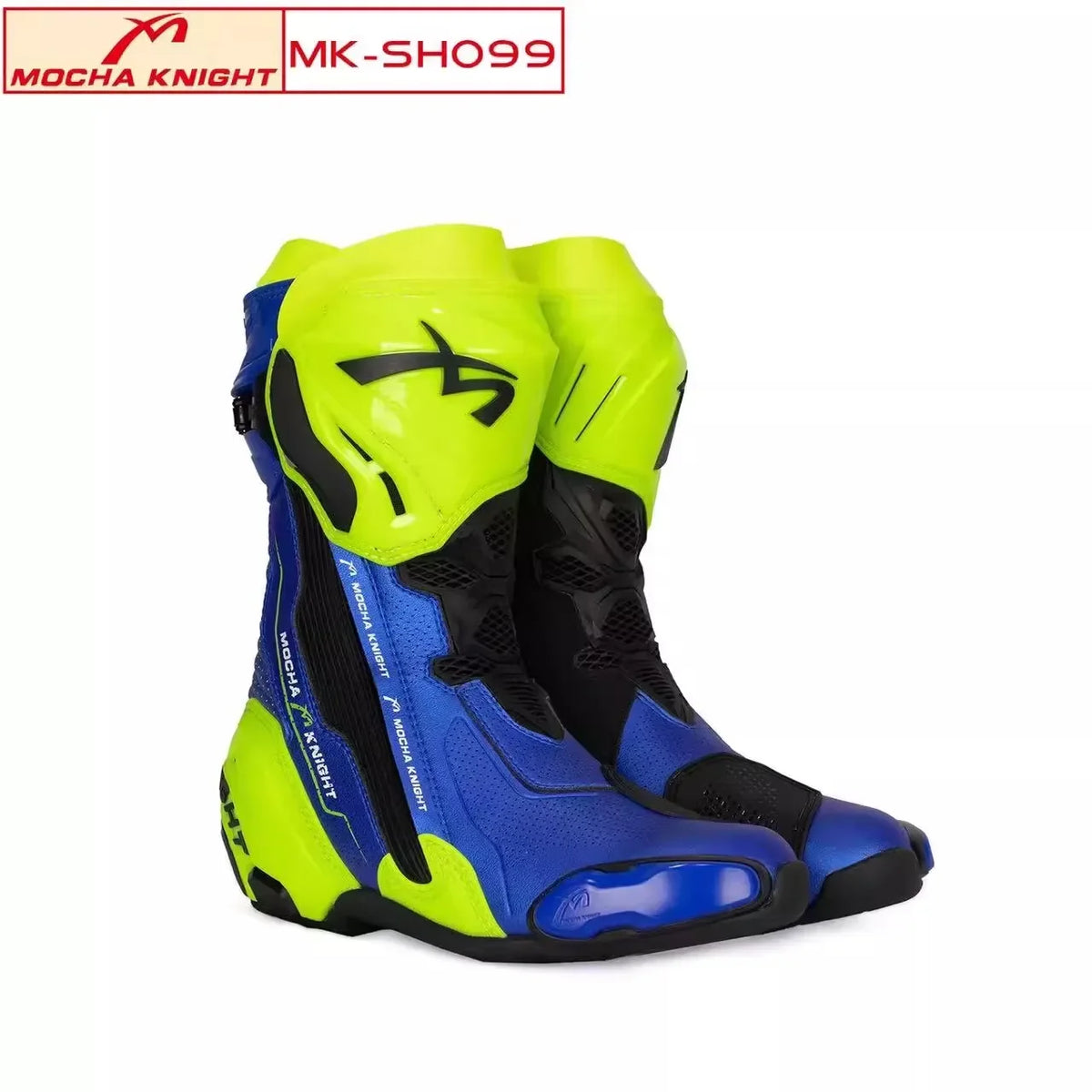 Mocha SH099 Motorcycle Track Riding Boots CE Certification Professional Racing Botas Waterproof Boots Double Botas Motocross