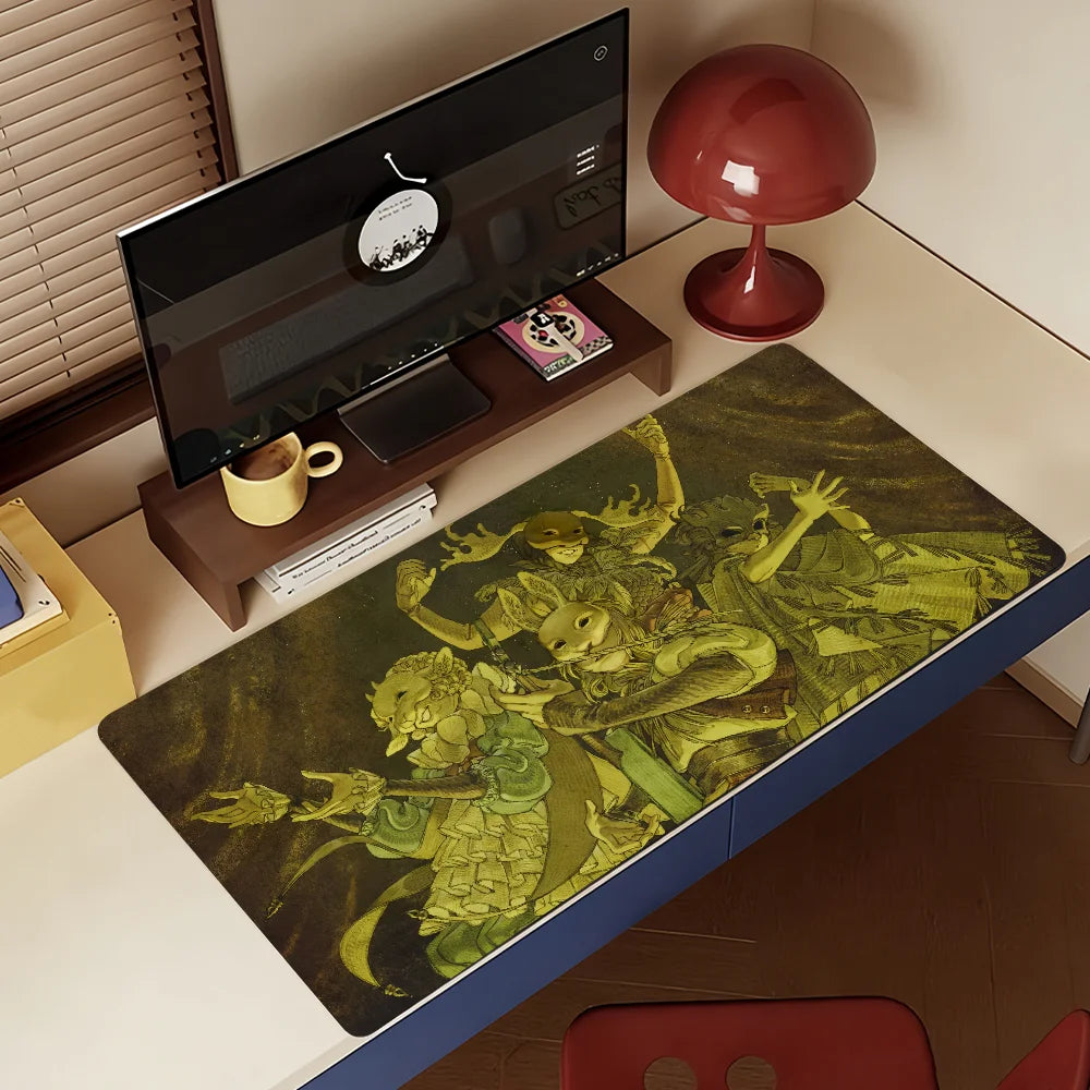 Singer Yaelokre Origins Mouse Pad Non-slip Rubber Gamer Balance Computer Mat Decoracion Deskmat Laptop Office Large