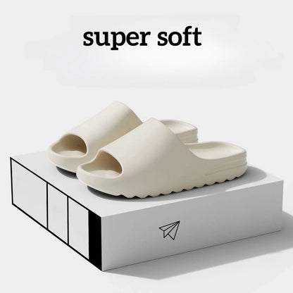 Brand High Quality Super Soft EVA Sole Summer Slippers for Men Bathroom Slippers Home Slides Couple Beach  Male Slipper