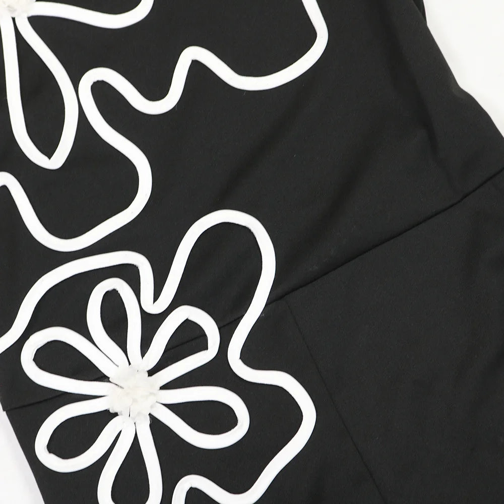 HBLL New Women Flower Design Sleeveless Tank Jumpsuits 2026 Summer Street Birthday Sexy Party Outfits One Piece Suit Rompers