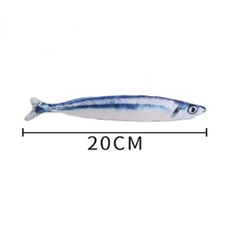 Hot sale of cat-teasing toys simulation fish tear-teasing cat chew plush toys fish cat supplies Pet supplies