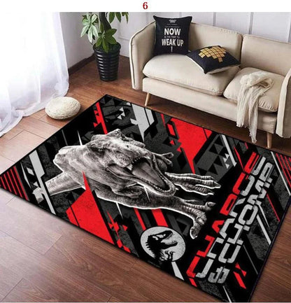 Jurassic Park Carpet Kids Carpets Living Room Tea Table Mats Bedroom Rug Washable Floor Mats Household Mat Dinosaur Carpet Decor