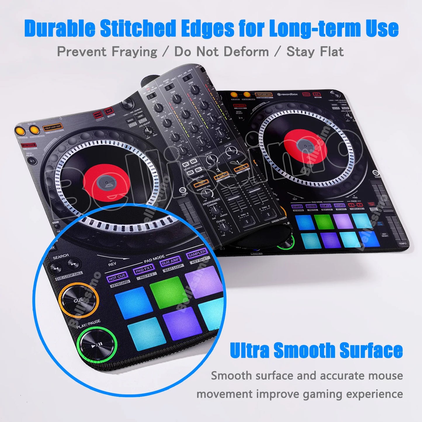 Mouse Pad Music Radio Dj Panel Gamer printon demand Custom Computer MousePad Natural Rubber Office Soft PC Accessory Desktop Pad