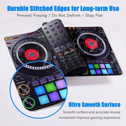 Mouse Pad Music Radio Dj Panel Gamer printon demand Custom Computer MousePad Natural Rubber Office Soft PC Accessory Desktop Pad