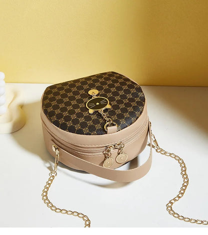 Circular Designer Fashion Women Shoulder Bag Leather Women's Messenger Crossbody Bags Ladies Purse Female Round Bolsa Handbag