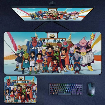 High Quality Print Dragon Ball Leather Mouse Pad Oversized Japanese Anime Nostalgic Son Goku Desk Mat Keyboard Pad Notebook Pad
