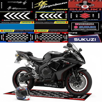 SUZUKI Motorcycle Garage Rug for Sports Racing Suzuki Moto Display Carpet Electric Vehicle Mat Home Decoration Doormat Bedroom