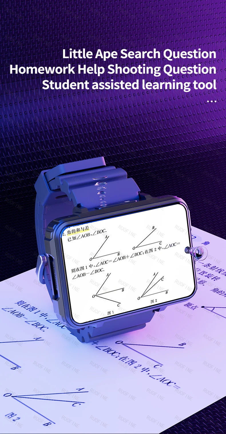 VP999 Android Smart Watch For Man 4G LTE Sim Card Phone Big Screen GPS Sports Electronics Smart Men's Wrist Global Version 2025