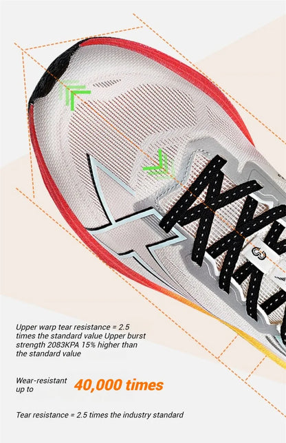 Xtep 2000km 3.0 Running Shoes For Women 2025 Spring Sneakers Cushioning Training Jogging Wear-Resistant Lightweight 875118110034