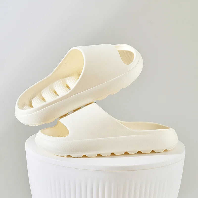 Men's Bathroom Bathing Slippers Women's New Summer Indoor Home Eva Anti-Slip Anti-Odor Couple Shower Leakage Quick-Drying Slippers for Women