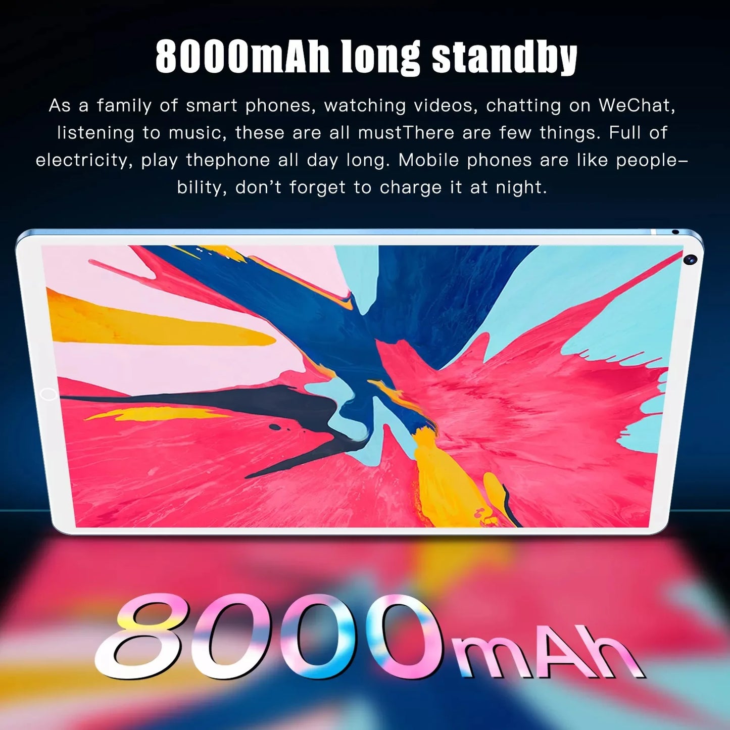 Tablet 4G 5G Pad Pro 8GB RAM 512GB ROM 10.1 Inches FHD Display Android 13.0 Dual SIM Card Slot 8000mAh Battery Original Tablets