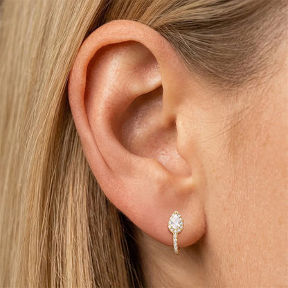 Aide 1PC 925 Sterling Silver INS Zircon Diamond Stud Earring Stud, Suitable For Women Daily Wear, Wedding Party, Valentine's Day