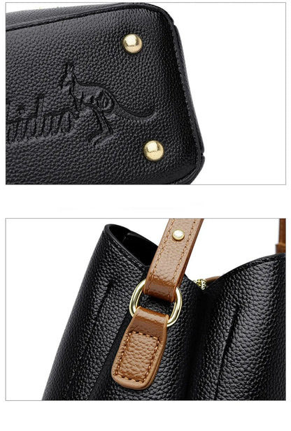 High Quality Leather Tote for Ladies Luxury Casual Women Designer Shoulder Crossbody Sac Female Worker Bolsas Handbags and Purse