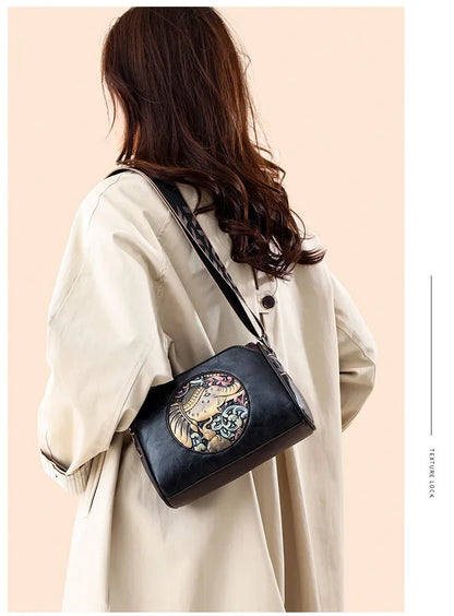 Women Crossbody Bag for Women Elephant Bags Fashion Print High Quality Leather Shoulder Bag Messenger Bags Sac a Main