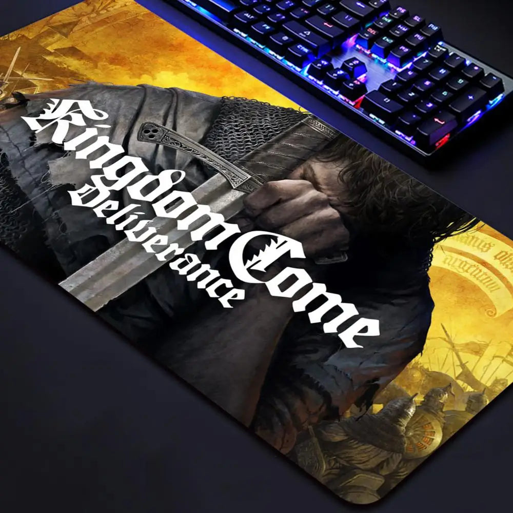 Kingdom Come Deliverances Games Mouse Pad Game eSports CSGO mouse pad extra large thickened table mat boys and girls anti-slip m