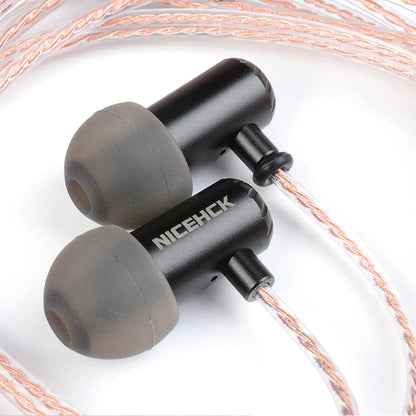 NICEHCK X39 IEM Aluminum Alloy Shell HIFI Microphone Earbud 6mm Titanium Plated Dynamic Headset Bass Vocal DJ In-ear Earphone