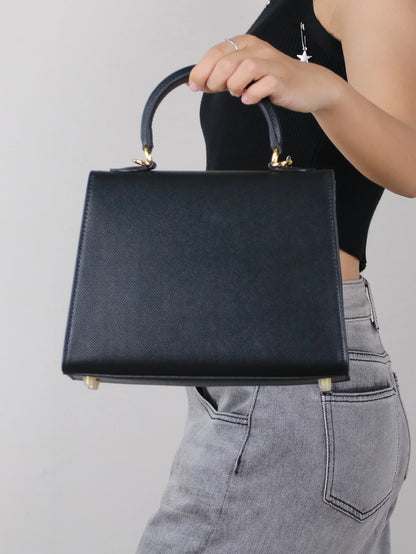 2026 High-End Portable Fashion Ladies Bag Temperament Small Bag Palm Crocodile Handbag OL Commuter Joker Work Bag Light Luxury S