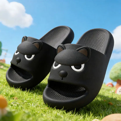 Soft Sole Cute Dog EVA Home Slippers for Women Summer 2026 Non Slip Platform Couple Slippers Outdoor Beach Shoes Slides Woman 45