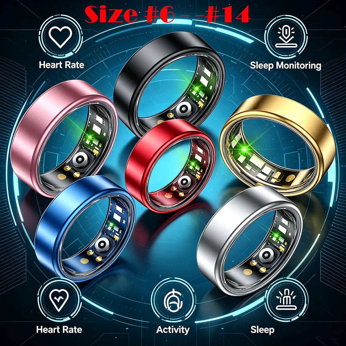 2026 Smart Ring New Technology free gifts Couple Ring for Women Men  Waterproof Sport Rings Heart Rate Pressure Monitor All Size