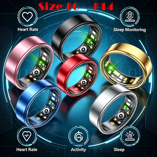 2026 Smart Ring New Technology free gifts Couple Ring for Women Men  Waterproof Sport Rings Heart Rate Pressure Monitor All Size