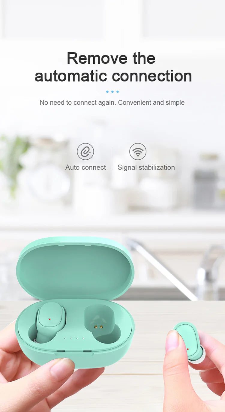 A6S TWS Earphones Wireless Bluetooth 5.1 Headphones Touch Control Earbuds With Mic Earphones Sport Waterproof Headset for xiaomi