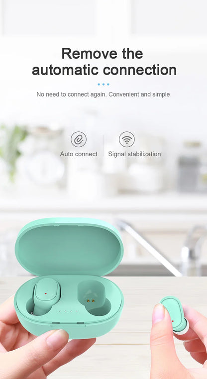 A6S TWS Earphones Wireless Bluetooth 5.1 Headphones Touch Control Earbuds With Mic Earphones Sport Waterproof Headset for xiaomi