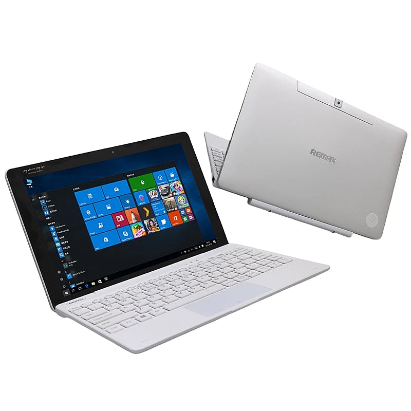Portable 10.1'' 2-in-1 Laptop 2GB DDR RAM 32GB ROM 64bit Windows 10 Z8350 Quad Core Tablet with Detachable Keyboard 1280x800IPS