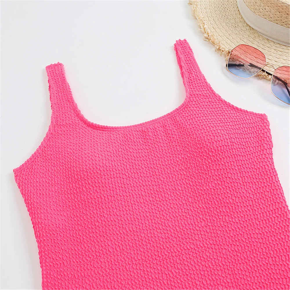 2026 Sexy Women One Piece Swimsuit Swimwear Female Solid Push Up Thong Bather Bathing Suit Monokini Brazilian Swimming Suits