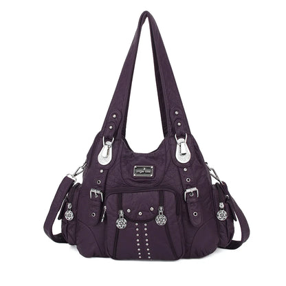 Fashion Handbags Women Shoulder Bags PU Leather Handbag Female Satchel Big-capacity Shoulder Purse Bag Bolsa Feminina