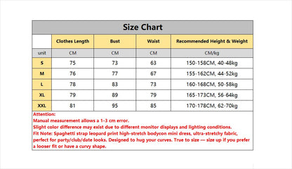 Women Spaghetti Strap Bodycon Mini Dress Leopard Sleeveless Print Sexy Dress Spring Summer Night Out Club Party Fitted Dress