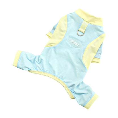Dog Clothes Cooling Suit Jumpsuit Clothes Long Sleeve Pajamas Tracksuit For Small Dogs Chiwawa Yorkie Puppy Hoodie Bodysuit