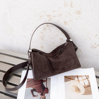 New Genuine Leather Luxury Designer Women Shoulder Crossbody Underarm Bags Cowhide Ladies Large Capacity Tote Bag Fashion Purse