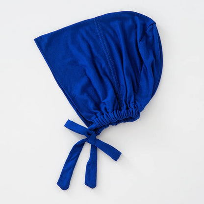 82 Colors Tie-Back Undercaps Fashion Women's Inner Hijab Muslim Cap Bonnet Plain Islamic Cotton Spandex Jersey DEW Underscarf