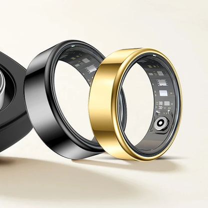 Smart Ring Health Tracker Heart Rate Blood Oxygen Monitor Waterproof Multifunctional Step Sleep Fitness Men Women Holiday Gift