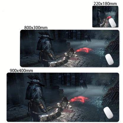 HD Printing Bloodborne Large Size Pc Mousepad Game Decoration Computer Non-slip Rubber Mouse Pad Office Keyboard Desk Mat Carpet