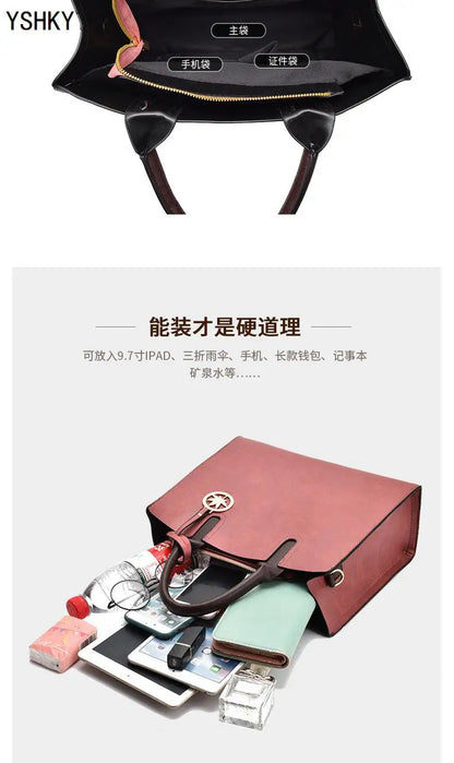 Three-piece set of women's bags Women's shoulder Handbags Bag for 2025 Female luxury designer Casual fashion  bags