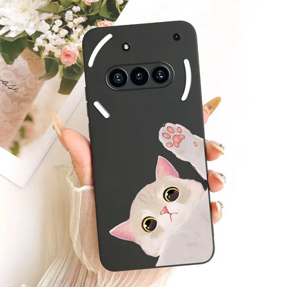 Casing For Nothing Phone (3a) A059 Cover For Nothing Phone 3a Case Silicone Cute Cat Fashion Butterfly Funny Painted