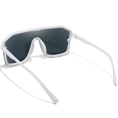 Rivet Lens Fishing Sunglasses for Men and Women Fashion Casual Oversize Goggles with UV Protection for Hiking Golf, Beach