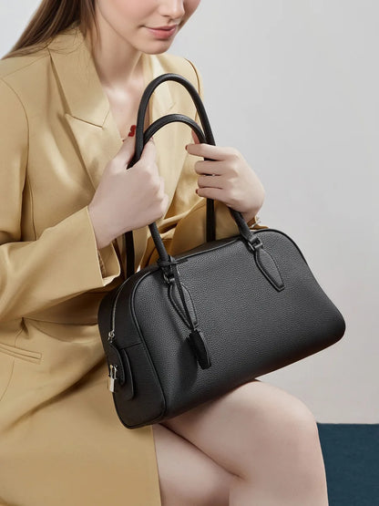 Women's Luxury Designer Handbags Genuine Leather Ladies Underarm Shoulder Bag New Fashion 2026 Cowhide Large Capacity Tote Bag