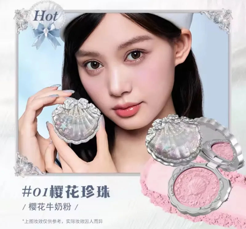 Flower Know Shell Jewelry All-In One Gift Set Makeup Set Full Professional Eyeshadow Blush Baked Powder 10pcs Flowerknows Kits