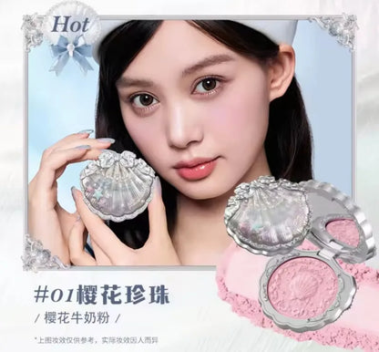 Flower Know Shell Jewelry All-In One Gift Set Makeup Set Full Professional Eyeshadow Blush Baked Powder 10pcs Flowerknows Kits