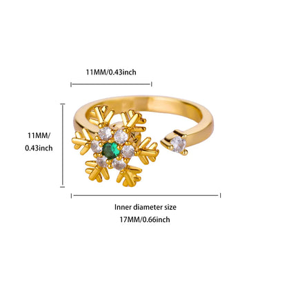 Anti Stress Anxiety Fidget Rings for Women Stainless Steel Sunflower Sun Star Spinner Ring Christmas Jewelry Gifts Dropshipping