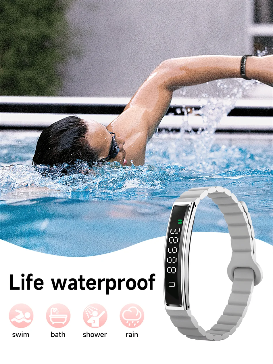 New Sports Waterproof Smart Band Bracelet Gesture Control Heart Rate Blood Oxygen Sleep Monitor Pedometer Screen Smartwatch 2026
