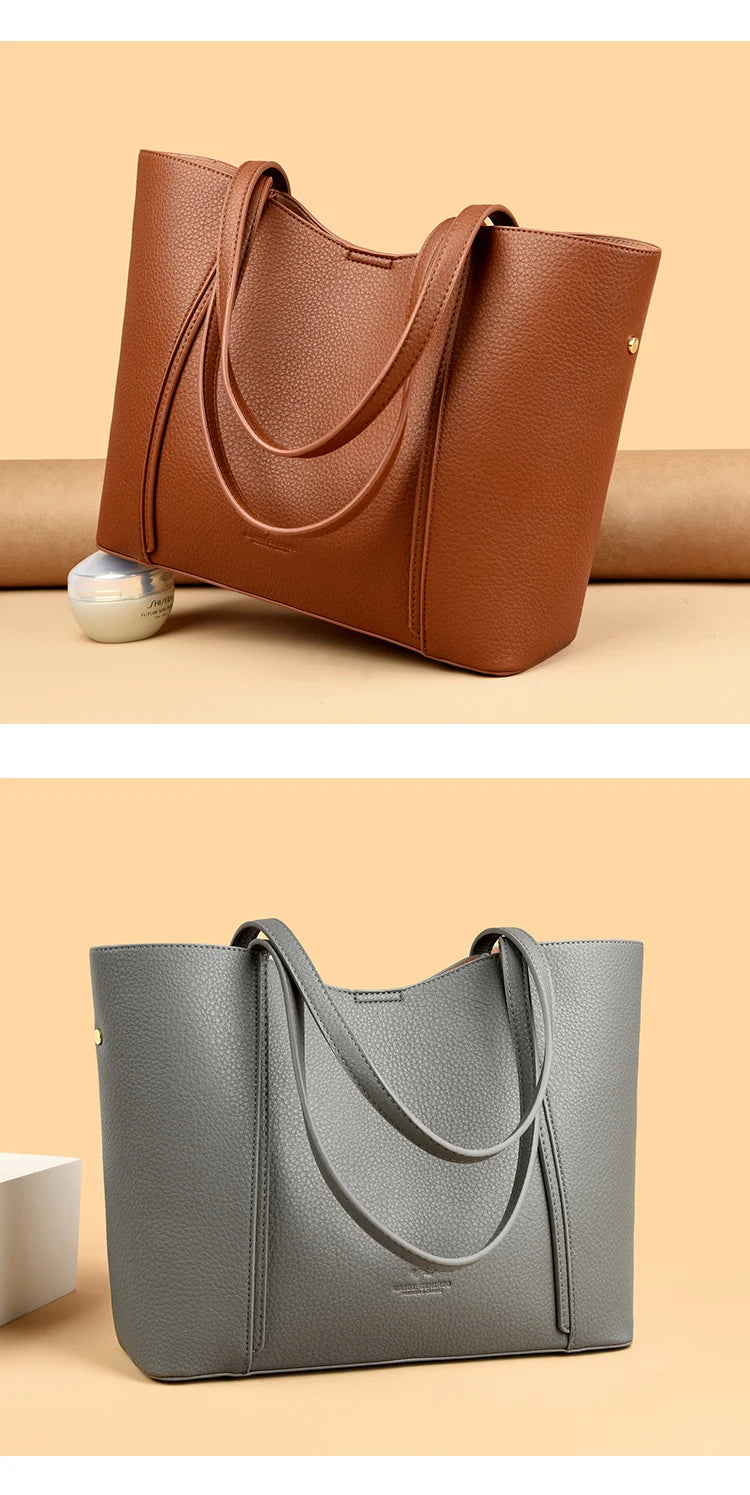 Luxury Designer Women Bags High Quality Leather Shoulder Crossbody Messenger Tote Bag Branded Large Handbag Purses for Female