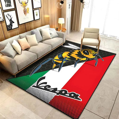 15 Sizes Motorcycle V-Vespa Pattern Rug Bedroom Living Room Bathroom Mat Creative Door Mat Area Rug Carpets for Living Room Home